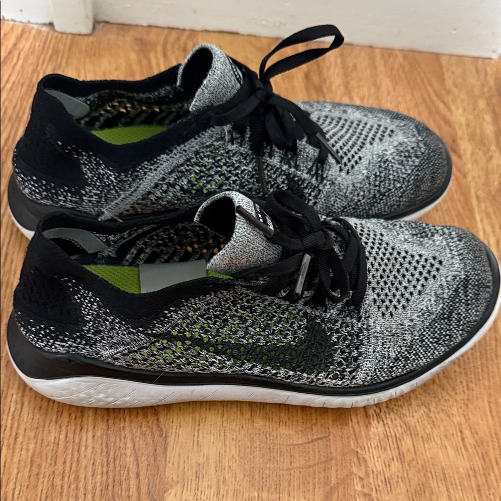 Nike Black and White Knit Sneakers